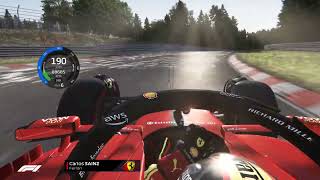 Carlos Sainz Ferrari SF23 at Nürburgring NORDSCHLEIFE  Gameplay Assetto Corsa [upl. by Eanahs]