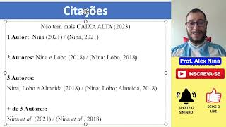 ABNT citações com 1 2 3 ou  Autores tcc [upl. by Leifeste689]