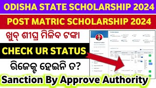 How to check scholarship status ll Post Matric Scholarship 2024 ll odisha state scholarshipll [upl. by Stephens499]