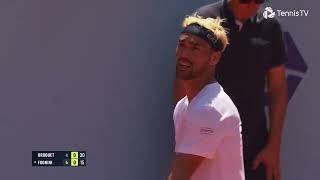 T Droguet Vs F Fognini  Gstaad R1 2024 [upl. by Ylrebme]