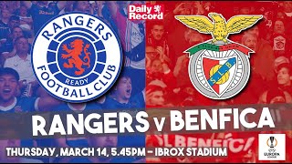 Rangers v Benfica live stream and TV details plus team news for big Europa League night at Ibrox [upl. by Goddart517]