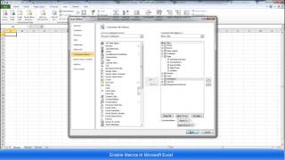 Enabling Macros in Excel [upl. by Nywroc]