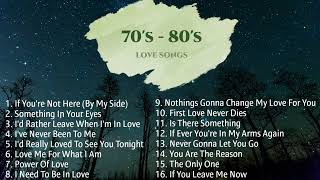 Most Requested 70s  80s Love Songs Compilation  NonStop Playlist [upl. by Otipaga8]