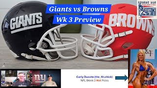 Giants vs Browns Preview  Somebody Has To Win nfl NY Giants football [upl. by Glendon]