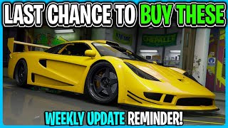 LAST CHANCE To Take Advantage Of This Weeks GTA 5 Online Weekly Update Deals amp Discounts [upl. by Berthold]