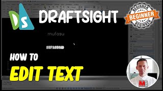 Draftsight How To Edit Text [upl. by Durman]