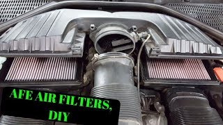 How To Install BMW X5 AFE Pro Dry S Air Filters DIY [upl. by Ayvid]