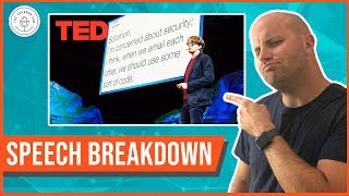 Speech Breakdown TED Talk by James Veitch quotWhat Happens When You Reply To Spam Emailquot [upl. by Winnifred]