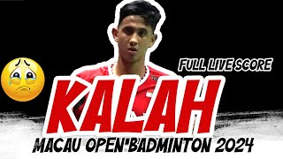 🔴KALAH Alwi FARHAN VS NG Ka Long Angus Macau Open Badminton 2024 LIVE SCORE [upl. by Alegnatal]