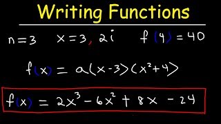 Writing Polynomial Functions With Given Zeros  Precalculus [upl. by Gnohc364]