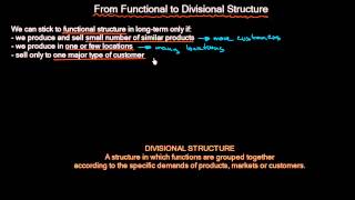 From Functional to Divisional Organizational Structure  Organizational Design  MeanThat [upl. by Demetrius]