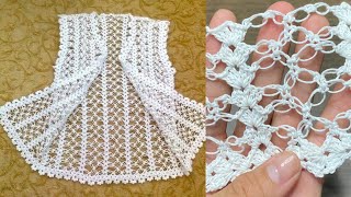 Puntada para chaleco o blusa en la técnica de crochet tejido a mano paso a paso especial para mantas [upl. by Greiner]