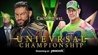 John Cena vs Roman Reigns  CROWN JEWEL 2024 [upl. by Kensell]