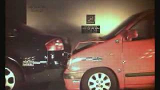 AUDI A6 vs HYUNDAI ATOS  CRASH TEST [upl. by Mccullough401]