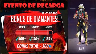 NUEVO BONUS DE DIAMANTE Y SCAR EVOLUTIVA EN FREE FIRE 😱 [upl. by Hilton]