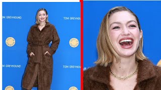 Gigi Hadid Stuns in Cozy Chic Look at Guest In Residence Store Opening in Seoul [upl. by Melinda366]