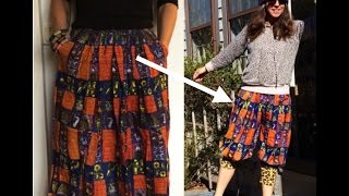 How To SKIRT TO HAREM PANTS [upl. by Ruel]