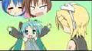 Lucky☆Star Miku Hatsune version アッーウッウッイネイネ（0ﾟ・∀・） [upl. by Ackerman]