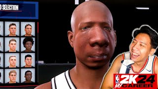 Nba 2K24 My Career FACE SCAN FAIL  DAMI KONG TAWA [upl. by Dlorag]