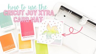 How To Use the Cricut Joy Xtra Card Mat  Cricut Joy Xtra Card Mat Tutorial [upl. by Royden459]