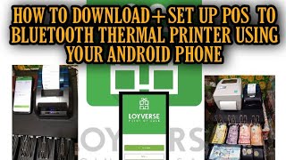 POS Loyverse how to download Set UpCash Drawer setBluetooth thermal printertutorialvideo pos [upl. by Aicilak]