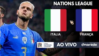 ITALIA X FRANÇA AO VIVO  NATIONS LEAGUE  COM DIMARCO EM CAMPO [upl. by Placida]