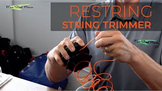 How to RESTRING a Stihl STRING TRIMMER [upl. by Nyrraf]