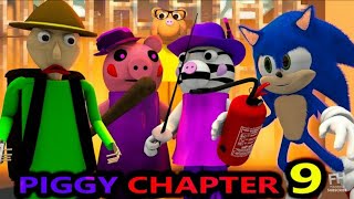 Baldi and Sonic vs piggy chapter 9 city speedrunner [upl. by Anirod220]