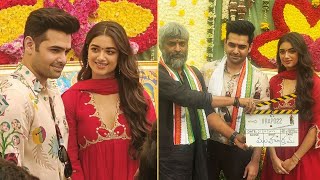 Ram Pothineni and Bhagyashri Borse New Movie Pooja Ceremony  RAPO22 Movie Opening [upl. by Amlez]