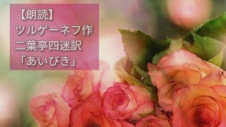 【朗読】ツルゲーネフ作二葉亭四迷訳「あいびき」1 [upl. by Dever]