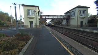 2 DMU trains stopping at Gleneagles on 20241112 at 1055 Visinse VR180 [upl. by Yraeg]