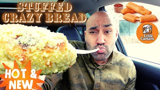 RAW AND UNDERCOOKED EATING RAW STUFFED CRAZY BREAD FROM LITTLE CAESARS 🤦 [upl. by Aneelad]