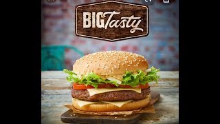 The Big Tasty burger with real McDonalds tasty sauce [upl. by Sihun]