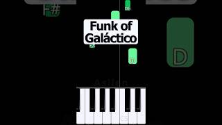 Funk of Galáctico  piano tutorial [upl. by Ecirp175]