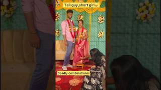 Short girls wedding stage pavangal 🤣 Engagement fun girls girl couplegoals marriage shorts [upl. by Amrak]