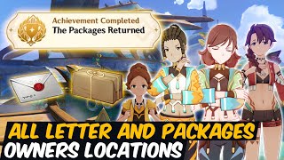 All Letter Packages and Owner Location The Package Returned Hidden Achievement  Genshin 50 Natlan [upl. by Anohs148]