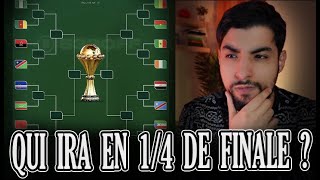 Qui ira en 14 de finale de la CAN 2024   Pronostics 18ème de finale [upl. by Nonnarb]