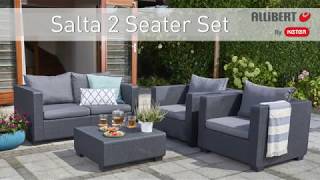 Allibert By Keter Salta 2 Seater Sofa Set assembly video [upl. by Glovsky216]