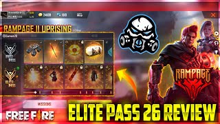 GARENA FREEFIRE ELITE PASS SEASON 26 FULL REVIEW 🔥🔥🔥🤫 [upl. by Corri930]