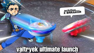 valtryek ultimate launch vs achilles z breaker special move in real life [upl. by Yhprum425]