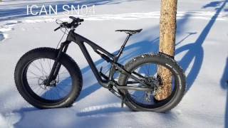 ICAN SN04 Full Carbon Full Suspension Fat Bike Review [upl. by Madaras742]