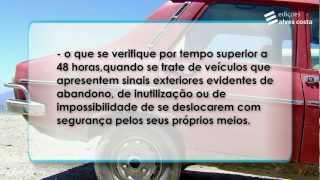 Prevenção rodoviária Estacionamento abusivo Abandono e remoção de veículos I [upl. by Leugim]