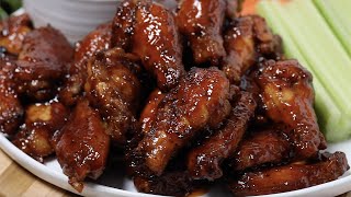 Easy Honey BBQ Chicken Wings Recipe  How To Make The Best BBQ Wings [upl. by Harilda909]