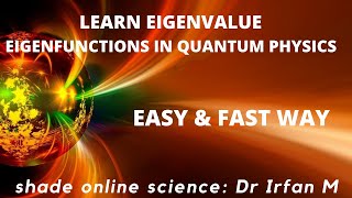 Basic Concepts The Operators Eigenvalue amp Eigenfunctions in Quantum Mechanics [upl. by Landy535]