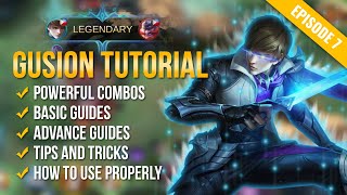 GUSION Best Tutorial amp Guide 2021 English Skills Combo Tips and Tricks  Mobile Legends  ML [upl. by Dric]