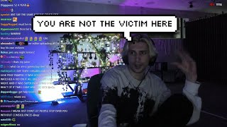 xQc Clowns Adept Before Ending Stream [upl. by Eocsor835]