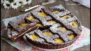 Crostata al cacao con crema allarancia Ricetta con il Bimby [upl. by Sapers]