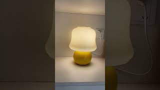 Dimmer Switch Table Lamps Natural Ceramic Yellow Mushroom [upl. by Pomcroy]