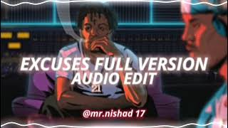 Excuses Full Version  AP Dhillon amp Gurinder Gill edit audio [upl. by Setiram]