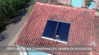 Telescoopsteel voor zonnepanelen en ramen [upl. by Vallery]